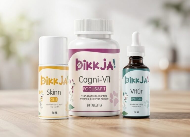 foto van collectie met 3 bikkja supplementen